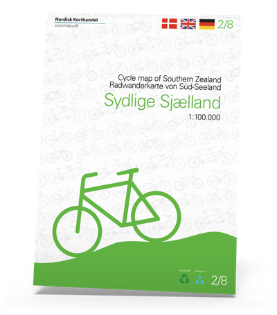 Cykelkort #2 Sydlige Sjælland, Møn, Lolland og Falster