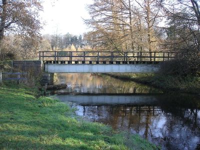 Bindeballestien krydser Vejle Å mellem Haraldskær og Vingsted
