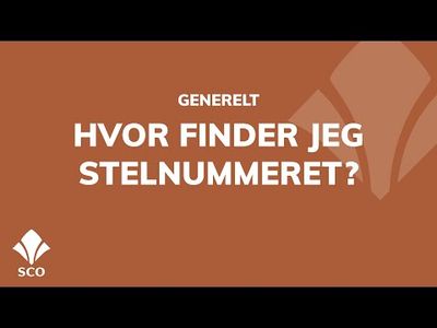 video til Guide til stelnummer på cykel (se alder og mærke)